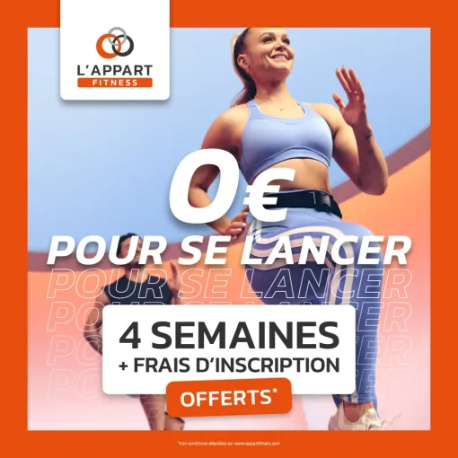 Offre de rentrée avec salle de fitness à Echirolles, Échirolles, L'Appart Fitness Eybens